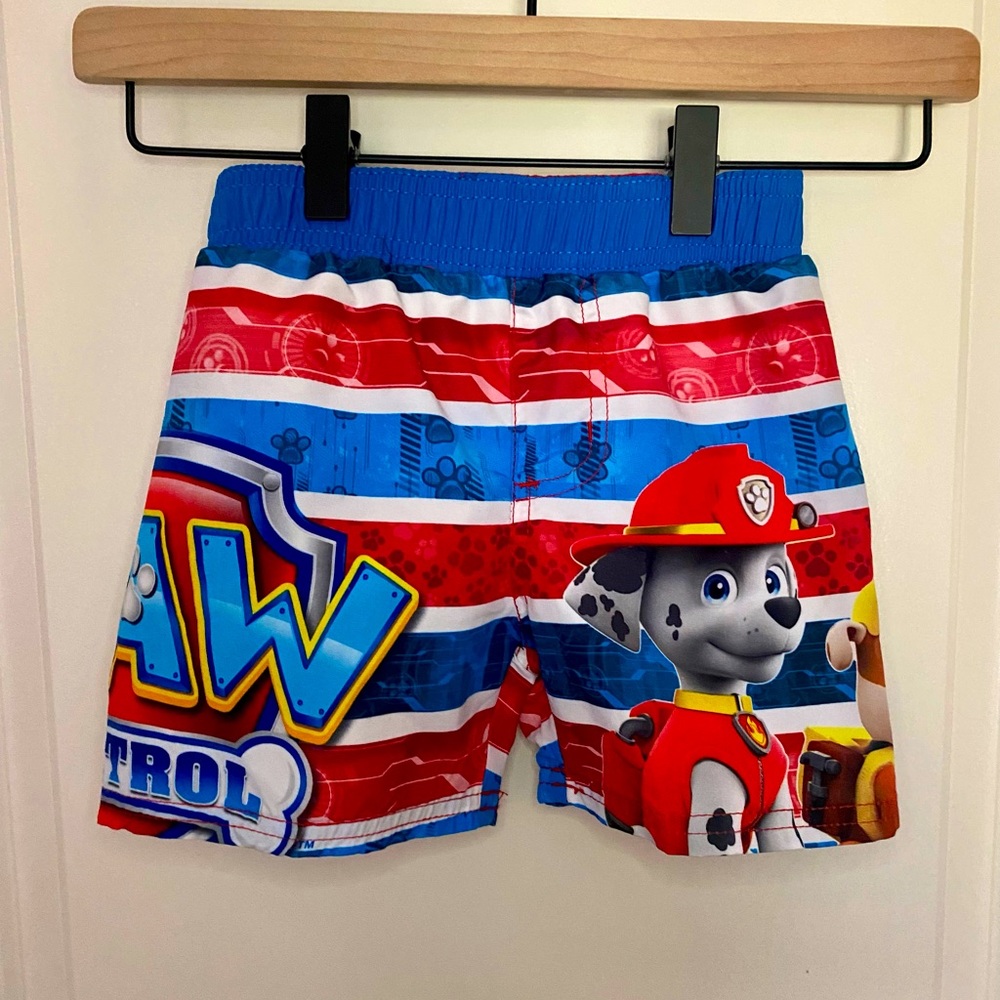Boys Nickelodeon Paw Patrol Swim Trunks Size 3T